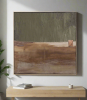 breaking ground ✦ SOLD | Mixed Media in Paintings by VISCERAL HOME STUDIO | Claudia Leonard Interiors in Charleston. Item made of wood & canvas compatible with boho and minimalism style