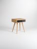 KUUB -Mid century modern nightstand, bedside table, end tabl | Tables by Mo Woodwork. Item composed of oak wood compatible with minimalism and mid century modern style