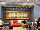 12' Parota Soundwave | Wall Sculpture in Wall Hangings by Erin Harris | Renaissance Chicago Downtown Hotel in Chicago. Item composed of wood
