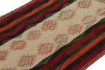 Vintage Qashqai Persian kilim in Beige with Multicolor | Area Rug in Rugs by Rug and Kilim