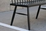 Commercial Ebonized Spindle Back Bench | Benches & Ottomans by Miikana Woodworking | The Harvard Museum of Natural History in Cambridge. Item composed of oak wood
