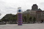 LES GARDIENS | Public Sculptures by COOKE-SASSEVILLE | Marina Saint-Roch in Quebec City. Item made of steel