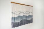Mountain hand dyed wall hanging | Wall Hangings by WOOL + ROPE. Item works with contemporary & modern style