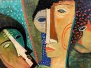 Oil and Cold wax medium on canvas | Mixed Media by Niki J Sands. Item composed of canvas