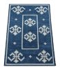 Rug & Kilim’s Contemporary Dhurrie Rug in Blue with White | Area Rug in Rugs by Rug and Kilim