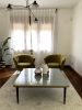 ¨Julieta¨ Conical Legs High Gloss Top Brass Tape Low Table | Coffee Table in Tables by Jover + Valls. Item composed of wood and copper in industrial or art deco style