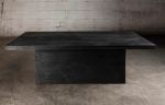 Reclaimed Black Oak Rectangular Coffee Table | Tables by NO AGE FURNITURE STUDIO. Item made of oak wood