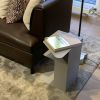 om26 Grey aluminium sidetable, endtable, bedtable | Side Table in Tables by olivier moravik. Item composed of aluminum compatible with minimalism and contemporary style