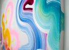 Swizzle Swizzle | Oil And Acrylic Painting in Paintings by Claire Desjardins. Item composed of canvas & synthetic