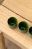 Handmade Porcelain Espresso Cup. Green | Drinkware by Creating Comfort Lab. Item made of ceramic