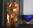 Copper Canyon, Carved Cherry Light Sculpture | Table Lamp in Lamps by Phil Woodward Art