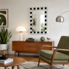Forma Mirror | Decorative Objects by Sand & Iron. Item made of steel with glass works with mid century modern & art deco style