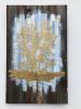 Golden Horizon | Mixed Media by Nichole McDaniel. Item made of wood with canvas