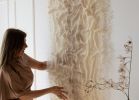 Alveo - Handwoven Floating Wool Wall Sculpture | Wall Hangings by Lale Studio & Shop. Item made of wool