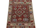 Rug & Kilim’s Antique Tribal rug in Red, Blue, Green & Black | Area Rug in Rugs by Rug and Kilim