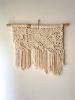 HOPE 002 | Macrame Wall Hanging | Wall Hangings by Ana Salazar Atelier. Item made of wood with cotton works with boho & country & farmhouse style