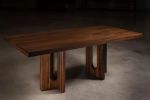 Mr. O Solid Walnut Finish Dining Table | Tables by Aeterna Furniture. Item composed of walnut