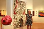 Wailele (Leaping Water or Waterfall in Hawaiian) | Oil And Acrylic Painting in Paintings by Cudra Clover | Maui Arts & Cultural Center in Kahului. Item made of synthetic
