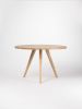 OKKO - Round dining table, made of solid oak wood | Tables by Mo Woodwork. Item made of oak wood compatible with minimalism and mid century modern style