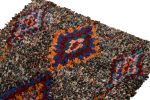 Vintage Berber Moroccan runner in Gray, Multicolor Lozenge | Area Rug in Rugs by Rug and Kilim
