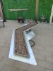 "Zig Zag" | Coffee Table in Tables by Brian Schader. Item composed of bronze and glass in contemporary or industrial style