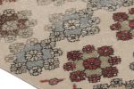 Vintage Turkish Runner Rug in Beige-Cream with Floral | Area Rug in Rugs by Rug and Kilim