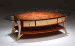 SCAA Coffee Table | Tables by Michael Singer Fine Woodworking. Item composed of wood & glass