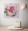 Deserted Flower (40 x 40") | Oil And Acrylic Painting in Paintings by Calina Hiriza. Item made of canvas