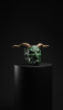 The Emerald Dweller – Hand-Carved Forest Goblin Sculpture | Decorative Objects by Holzkunst Samuel Meisinger. Item composed of wood compatible with art deco style