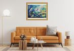 Freedom | Oil And Acrylic Painting in Paintings by Claire Szegvary. Item composed of canvas in boho or minimalism style
