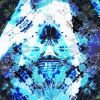 Blue Prism _ 9507 | Prints in Paintings by Petra Trimmel. Item made of canvas with paper