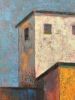 Spanish Quarter | Mixed Media in Paintings by Rich Godfrey. Item composed of wood and canvas in minimalism or mid century modern style