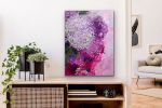 Incrediball In A Tiny Irish Garden 🔴 | Oil And Acrylic Painting in Paintings by Darlene Watson Abstract Artist. Item composed of canvas and paper