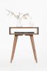 HEIM - Night stand, bed side table, end table with open shel | Bedside Table in Tables by Mo Woodwork. Item made of oak wood works with minimalism & mid century modern style