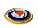 Bauhaus Plates Set 2 | Dinnerware by Pottery & Poetry. Item composed of ceramic in contemporary style