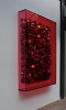 RubyRed Dendriet | Wall Sculpture in Wall Hangings by John Breed. Item composed of glass and synthetic
