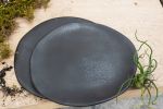 Matte Black Plate Sets | Dinnerware by Laura Letinsky. Item composed of stoneware