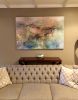 Pink Landscape | Oil And Acrylic Painting in Paintings by The Mink Gallery | Horseheads Residence in Horseheads. Item composed of synthetic