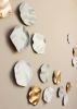 Blossom - set of 17 abstract ceramic wall art sculpture | Wall Sculpture in Wall Hangings by Elizabeth Prince Ceramics. Item composed of ceramic in minimalism or mid century modern style