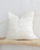 Decorative Linen Pillow Cover With Striped Fabric | Pillows by MagicLinen. Item made of fabric