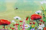 Summer's Bursting Bloom | Oil And Acrylic Painting in Paintings by DaggArt. Item composed of canvas in country & farmhouse style