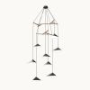 Emily V8 Pendant Light – Black High Gloss | Chandeliers by MOSS Objects. Item composed of oak wood & steel compatible with contemporary and modern style