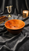 Cherry Wood Sculpture "Red Essence"  Unique Lava Resin Inlay | Decorative Bowl in Decorative Objects by Holzkunst Samuel Meisinger. Item made of wood works with art deco & modern style