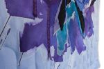 Magpie 07 | Wall Sculpture in Wall Hangings by Tracey Cameron Creative. Item composed of fabric and leather