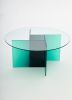 Cosmos Green Coffee Table | Tables by STUDIO MONSOLEIL. Item made of glass works with modern style