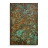 Textured Copper Wall Panel with Green & Brown Patina | Wall Sculpture in Wall Hangings by Element 29 Metalcraft. Item composed of copper in contemporary or modern style