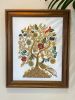 India Wall Art Of Kalpataru Tree Of Life | Embroidery & Need | Wall Hangings by MagicSimSim