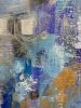 Blue Abstraction | Oil And Acrylic Painting in Paintings by Viktoria Ganhao. Item composed of canvas & synthetic