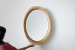 Mooda Mirror Oval 28 | Decorative Objects by INDO-. Item composed of wood and glass