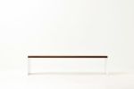 Minimalist Bench | Benches & Ottomans by Wake the Tree Furniture Co. Item made of wood with aluminum works with minimalism & mid century modern style